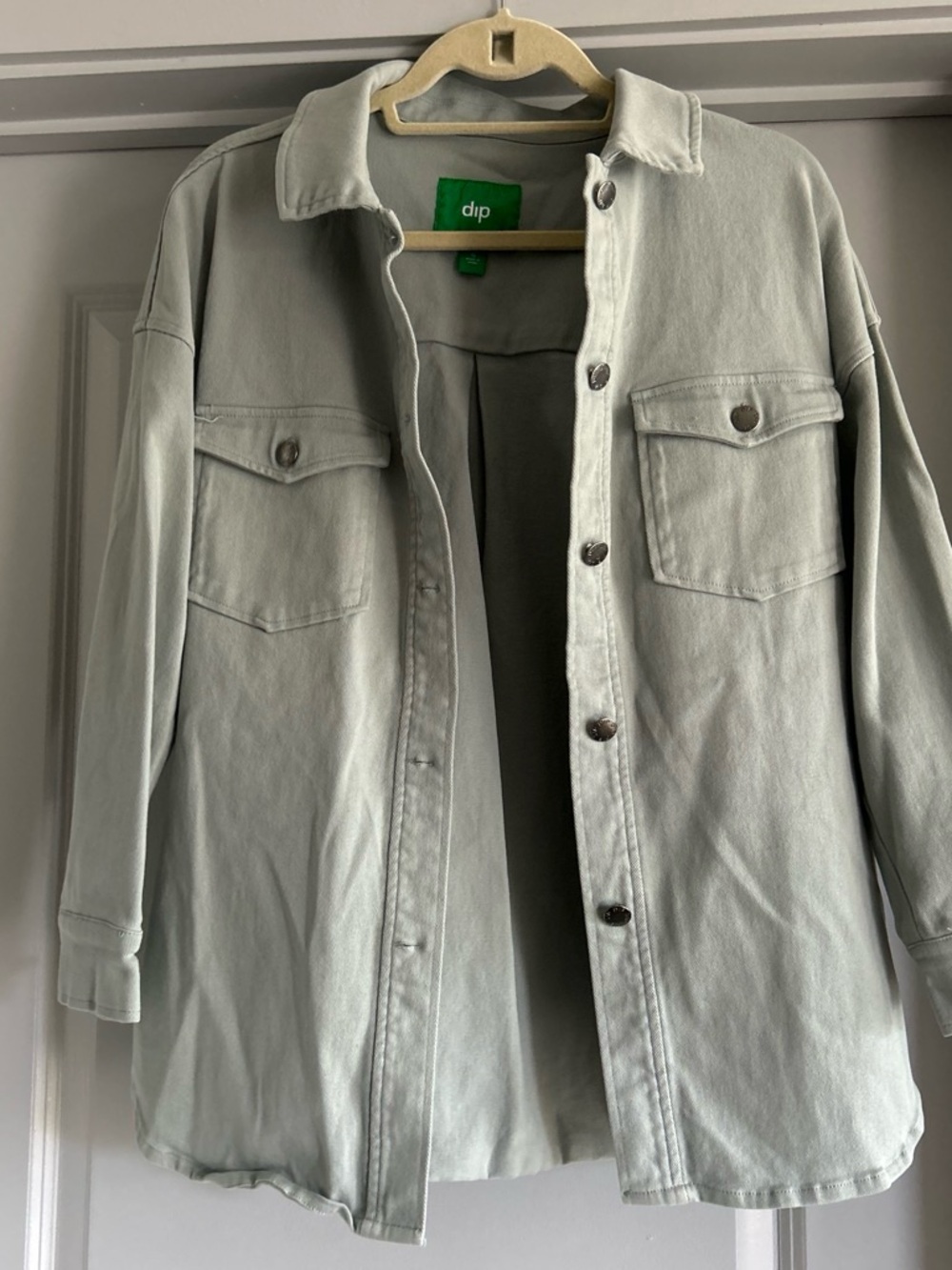 dip Men's Light Sage Shirt Jacket Overshirt